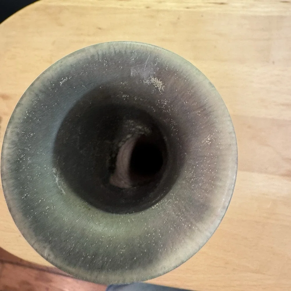 Celadon Glaze Green Bud Vase Larry Watson Studios Pottery Alexandria KY‎ Signed